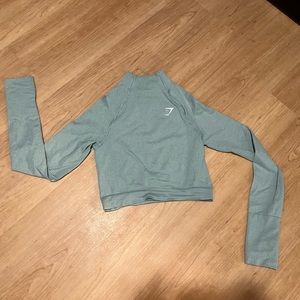 Gymshark High Neck Teal Long Sleeve